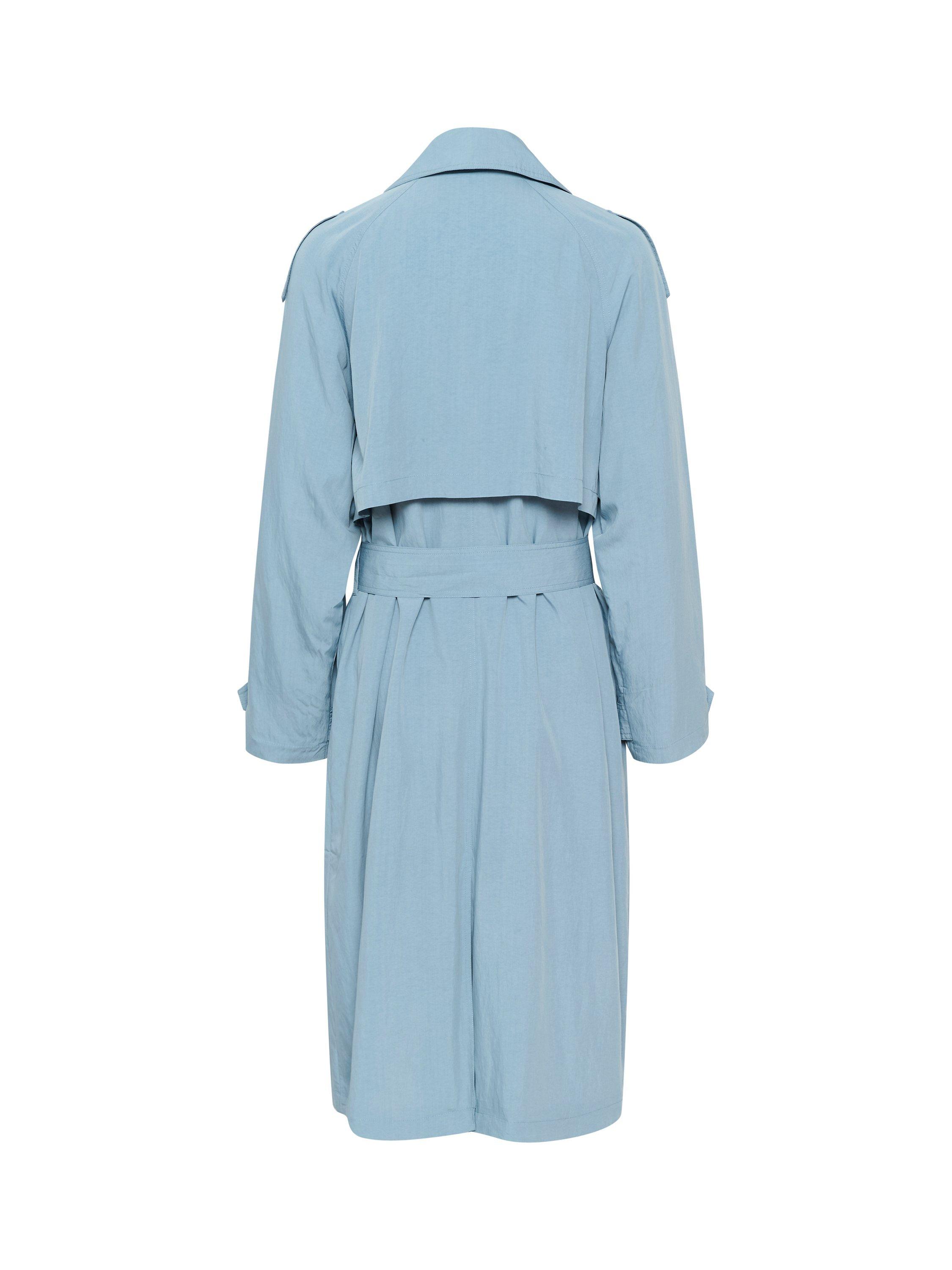 Product image 6 of 7, which shows Saint Tropez Colette Belted Trenchcoat, Windward Blue, XS