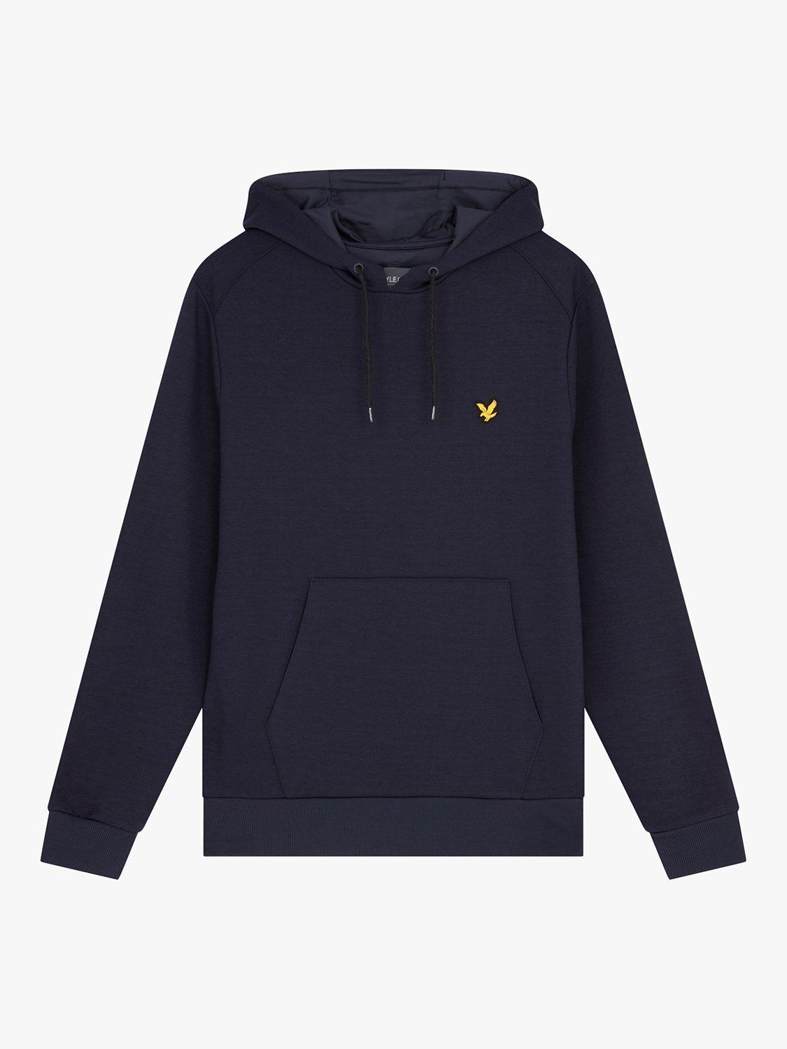 Product image 3 of 5, which shows Lyle & Scott OTH Fly Fleece Hoodie, Dark Navy, XS