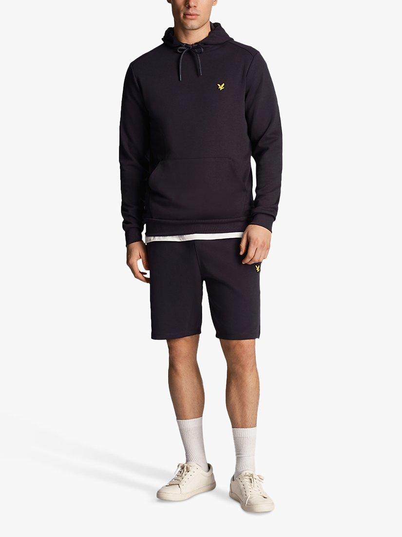 Product image 4 of 5, which shows Lyle & Scott OTH Fly Fleece Hoodie, Dark Navy, XS
