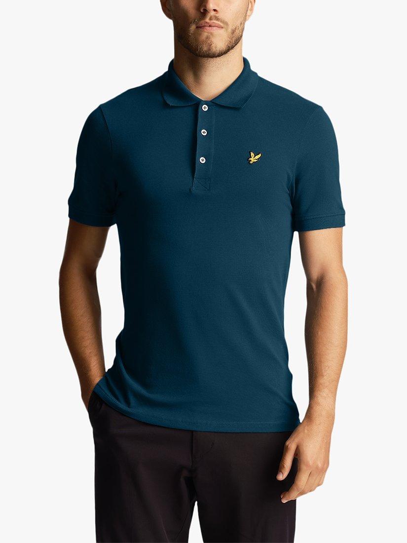 Lyle Scott Plain Polo Shirt Navy