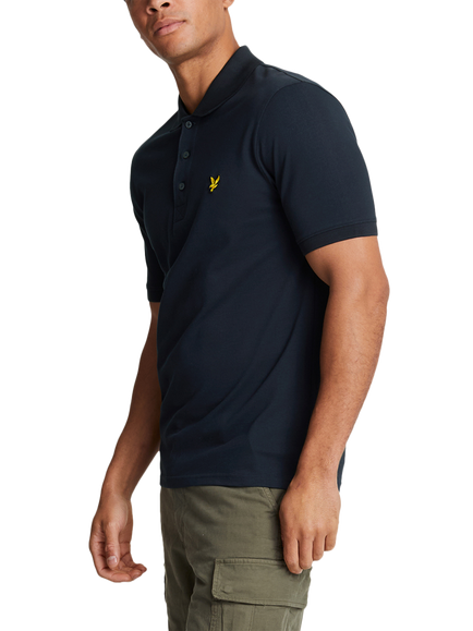 Lyle & Scott Plain Polo Shirt, Dark Navy