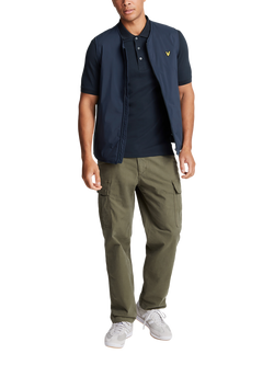 Lyle & Scott Plain Polo Shirt - view 2, Dark Navy