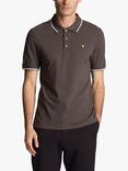 Lyle & Scott Short Sleeve Tipped Polo Shirt, X168 Gunmetal/White