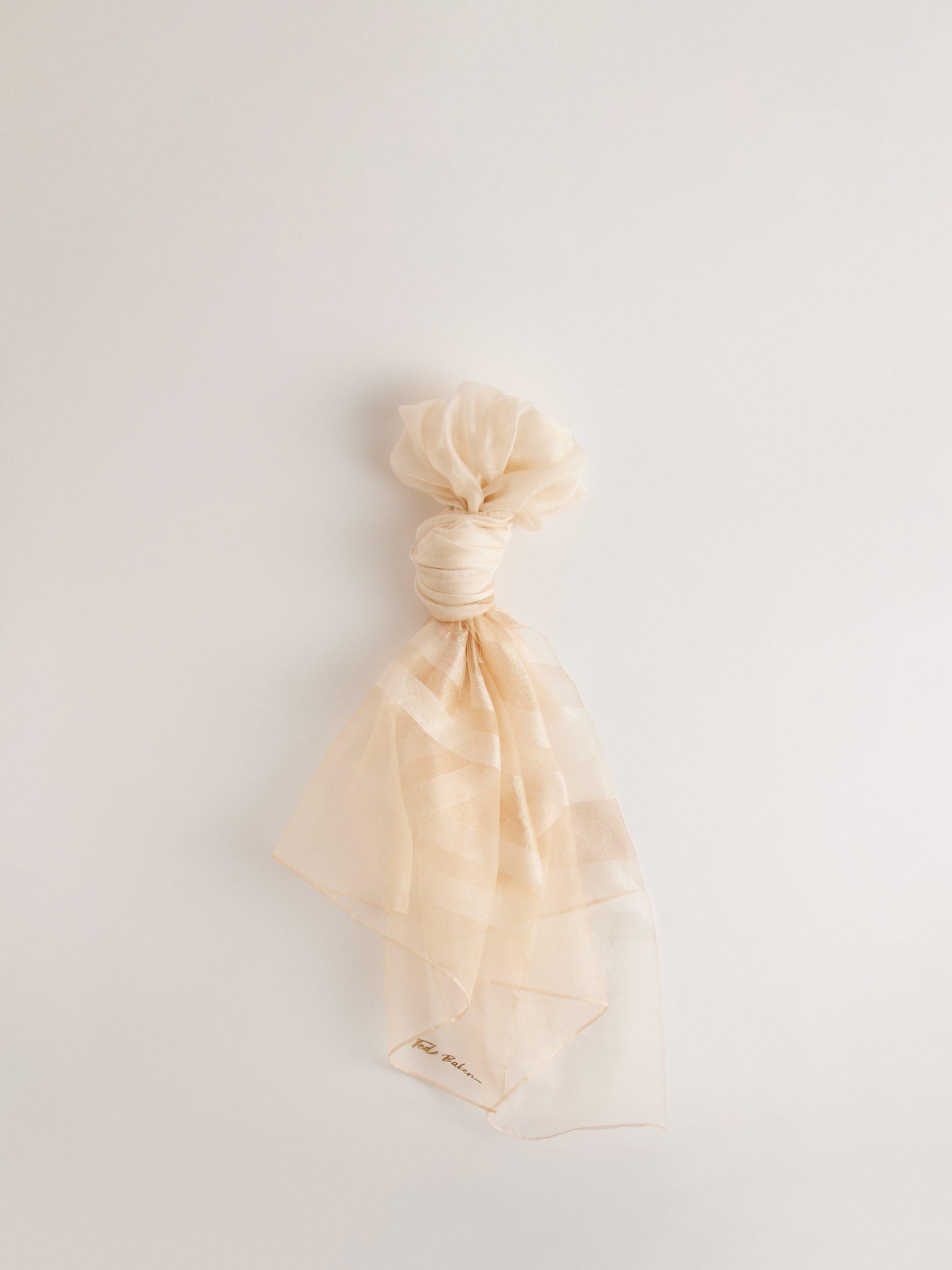 Ted Baker Vileata Silk Blend Scarf, Ivory