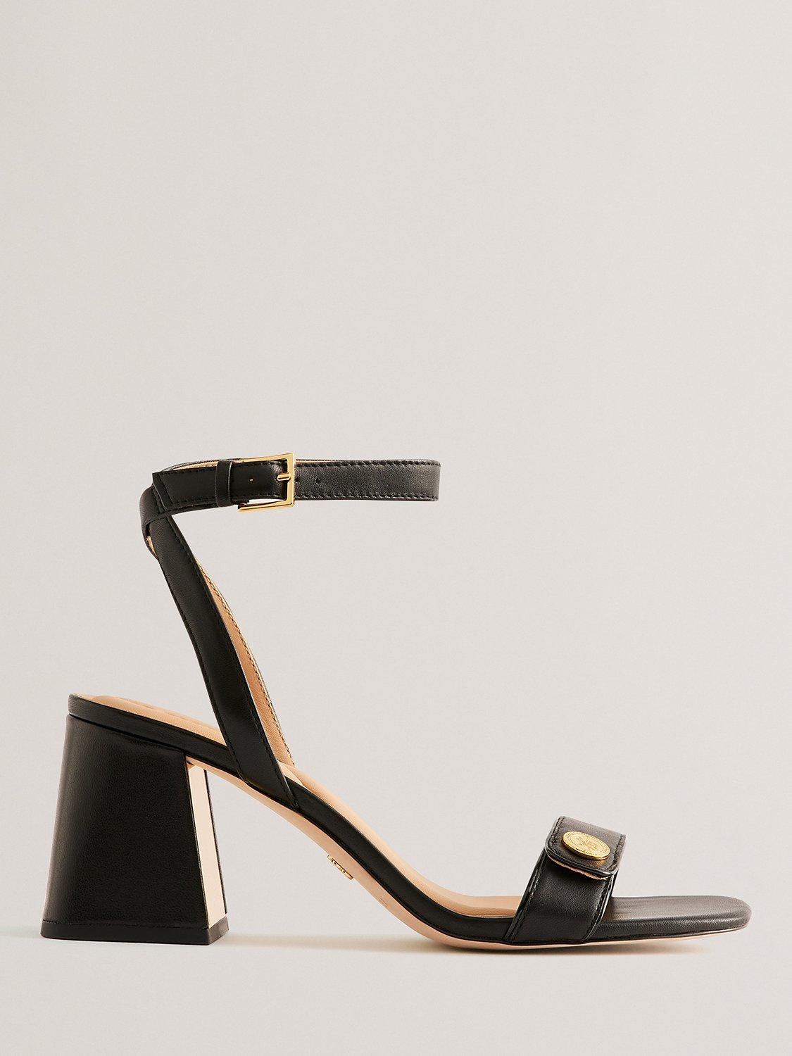 Ted Baker Milliiy Signature Coin Block Heel Sandals