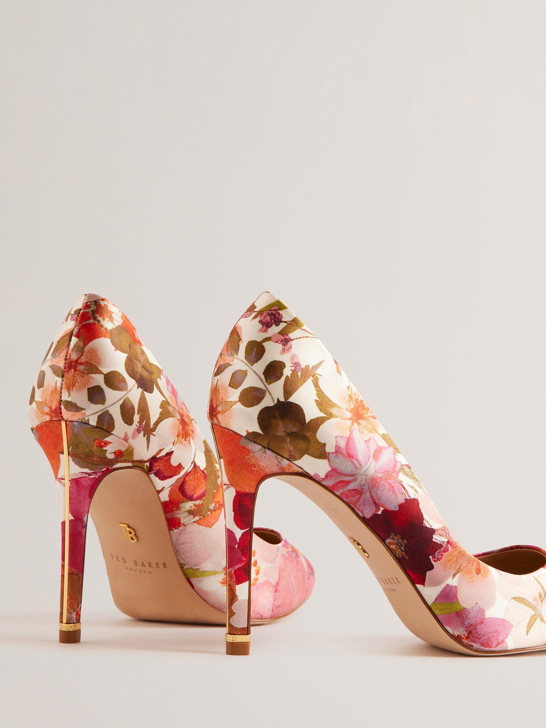 Ted Baker Carai Floral High Heel Court Shoes Multi