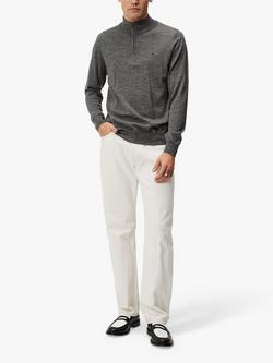 J.Lindeberg Kiyan Quarter Zip Jumper, Grey