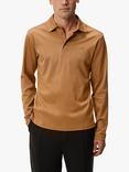 J.Lindeberg Asher Long Sleeve Polo Shirt, Chipmunk