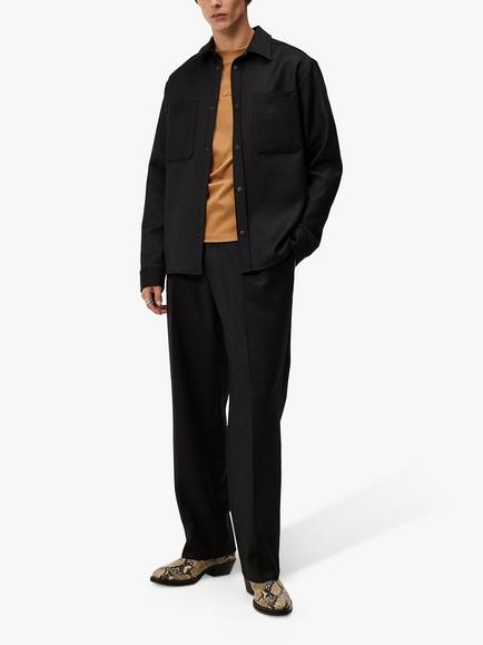 J.Lindeberg Coen Double Face Overshirt, Black, Black