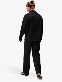 J.Lindeberg Coen Double Face Overshirt, Black - view 2, Black