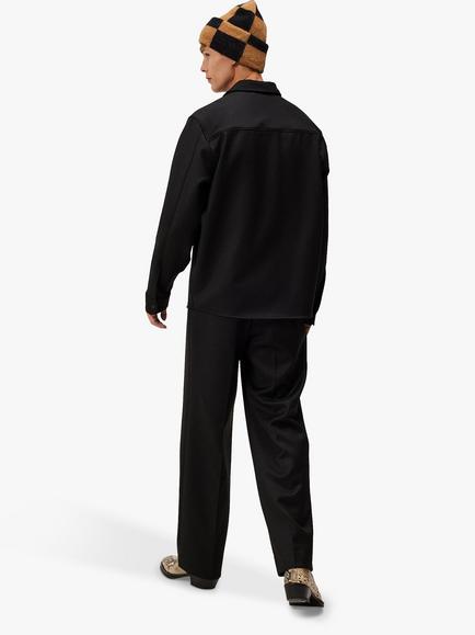 J.Lindeberg Coen Double Face Overshirt, Black - view 2, Black