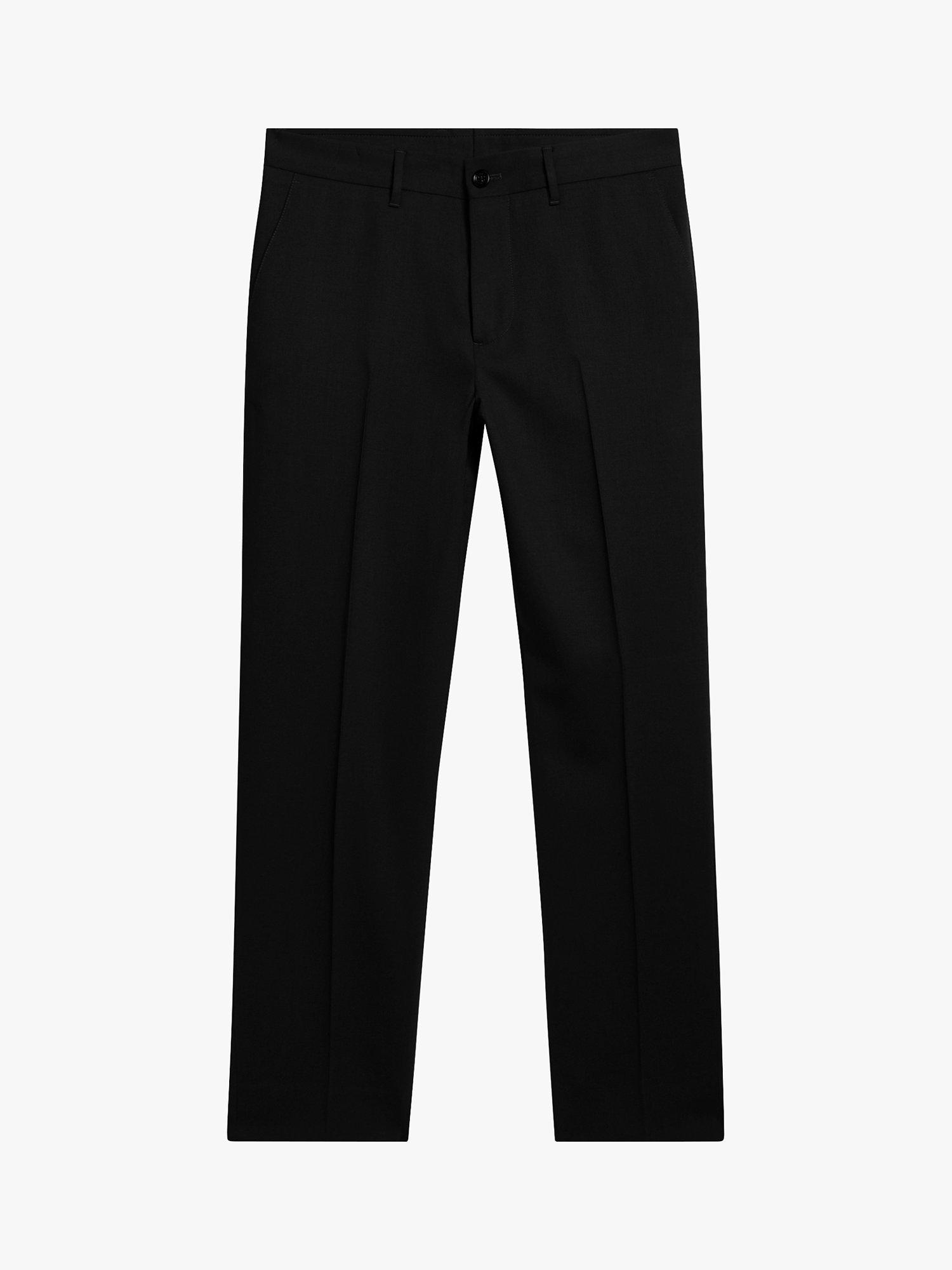 J.Lindeberg Lois WR Flannel Trousers, Black, 34R