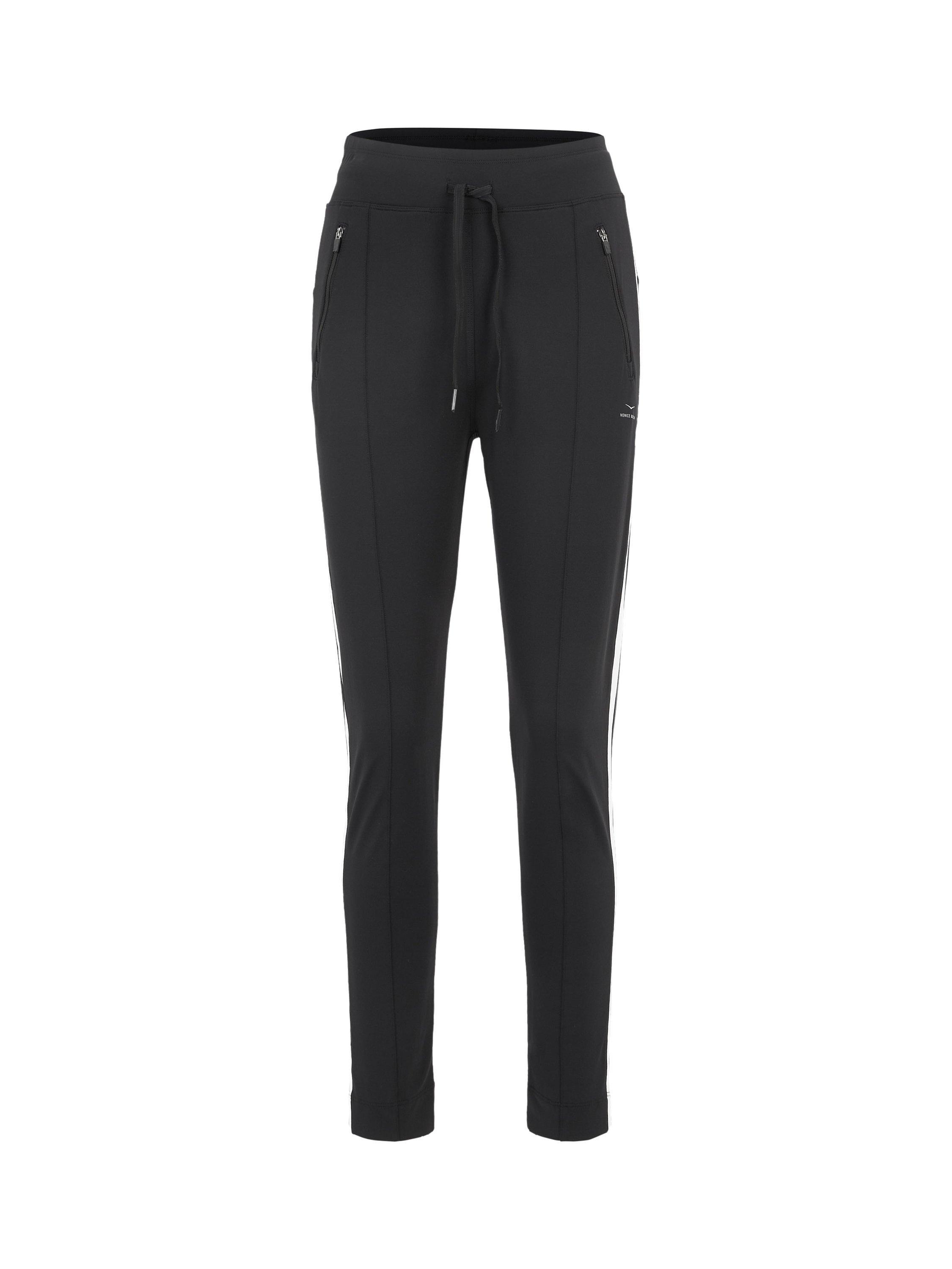 Product image 4 of 7, which shows Venice Beach Shenley Straight Joggers, Black/White, XS
