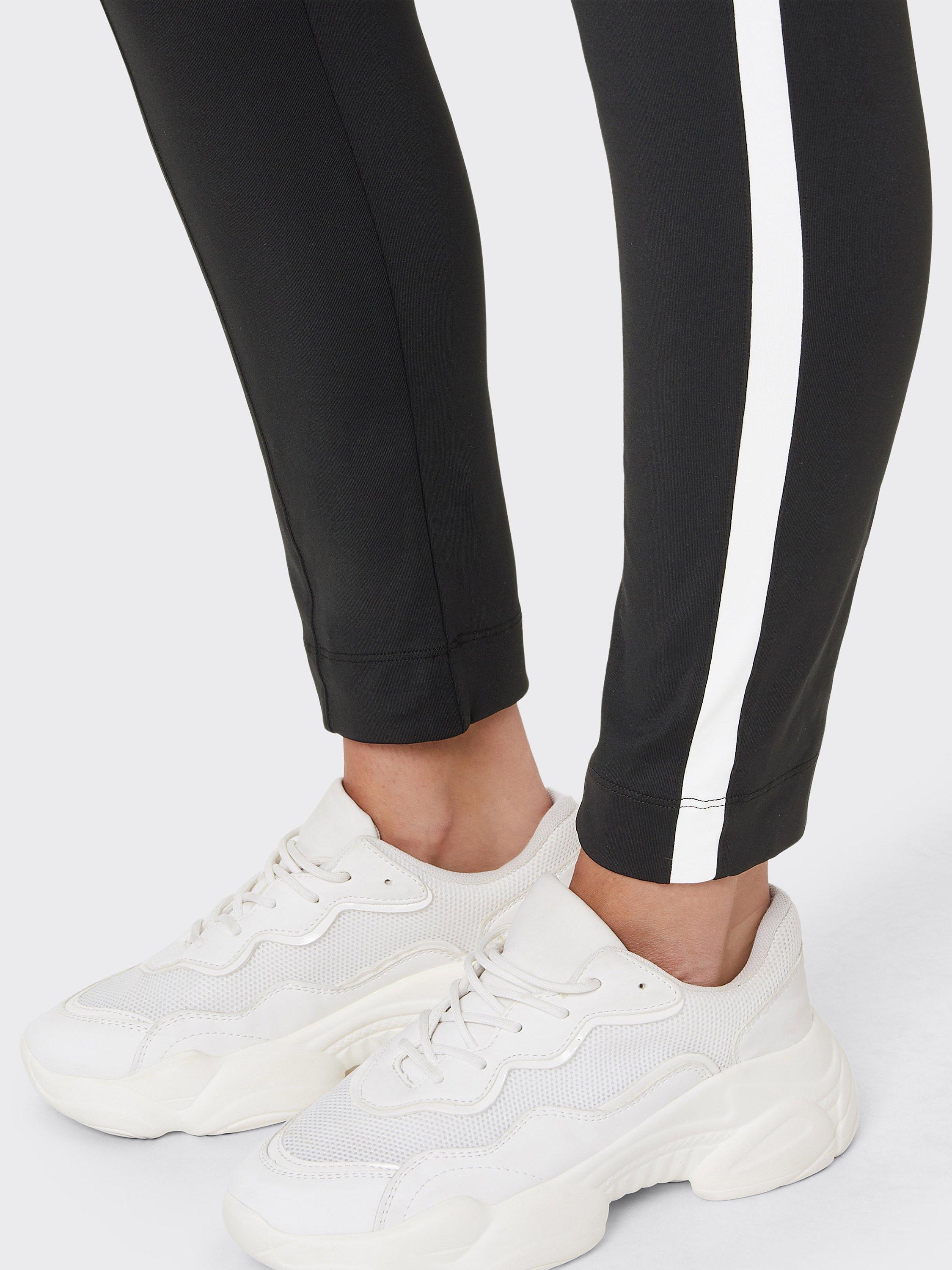 Product image 7 of 7, which shows Venice Beach Shenley Straight Joggers, Black/White, XS