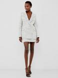 French Connection Effie Boucle Blazer, Cream/Black