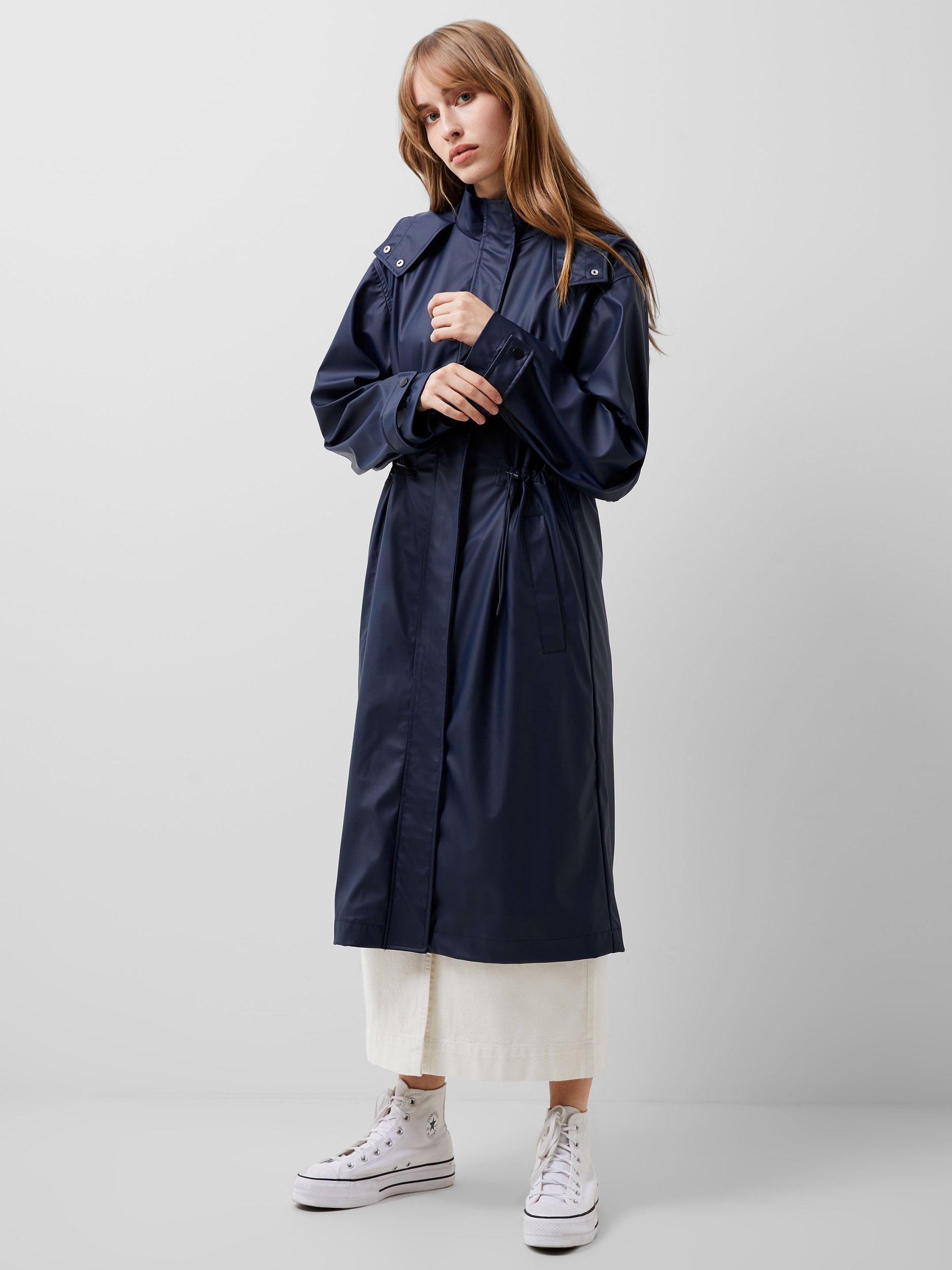 French Connection Akiro Raincoat, Midnight Blue