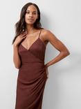 French Connection Ennis Satin Slip Midi Dress