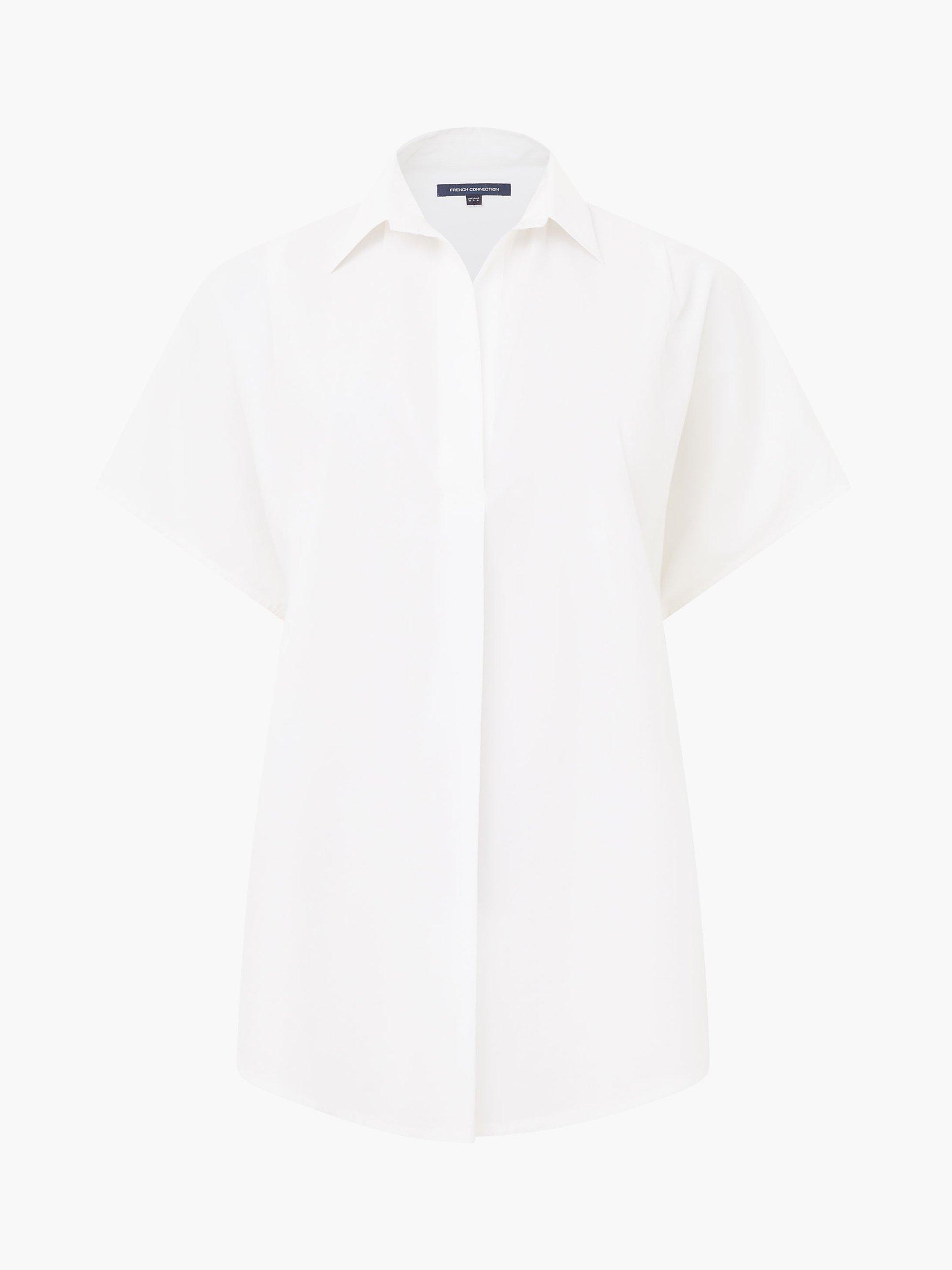 French Connection Cele Embroideed Top, White, L