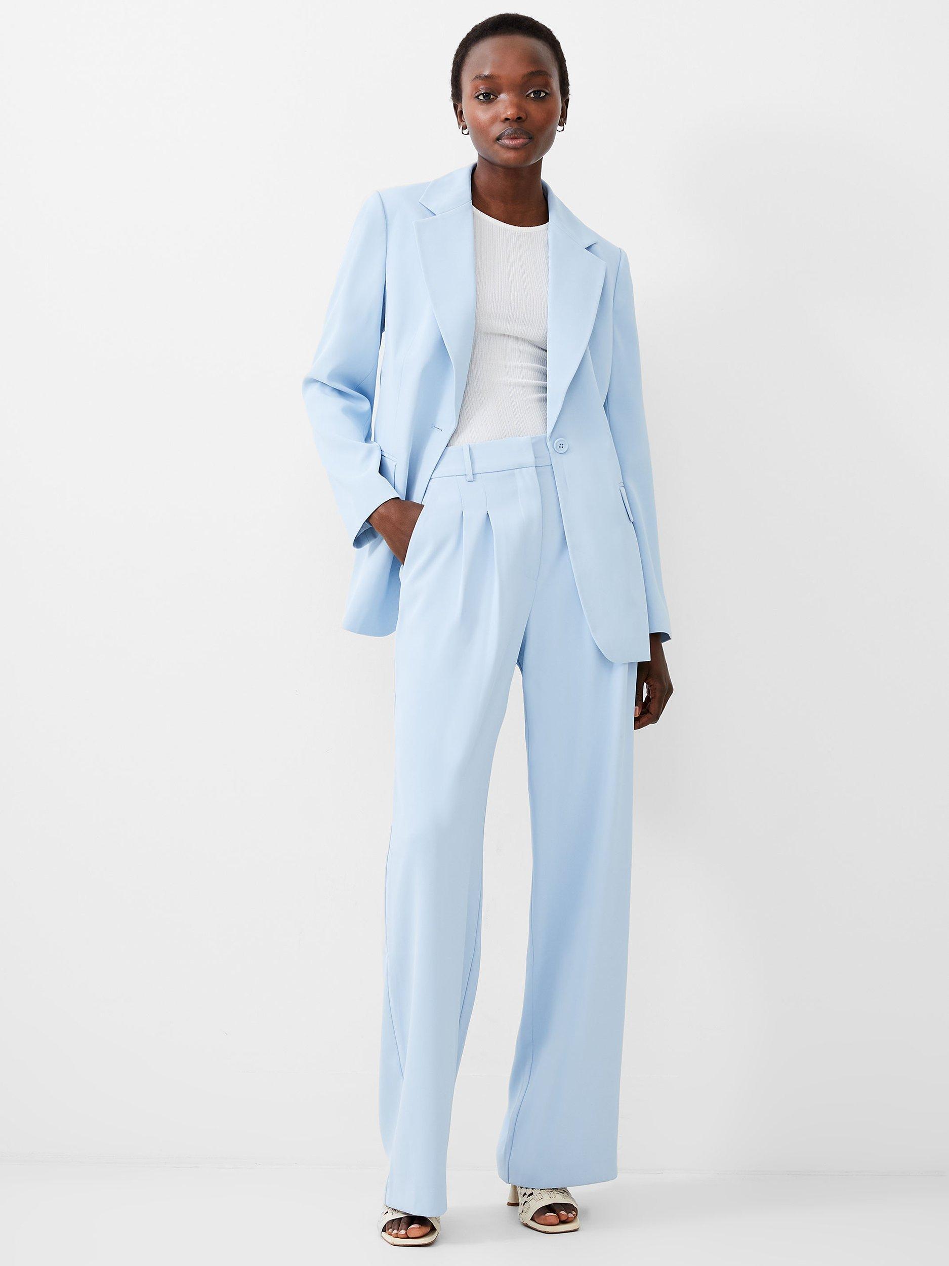 French Connection Harrie Suit Trousers, Cashmere Blue