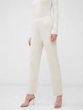 French Connection Minar Pleated Trousers, Classic Cream