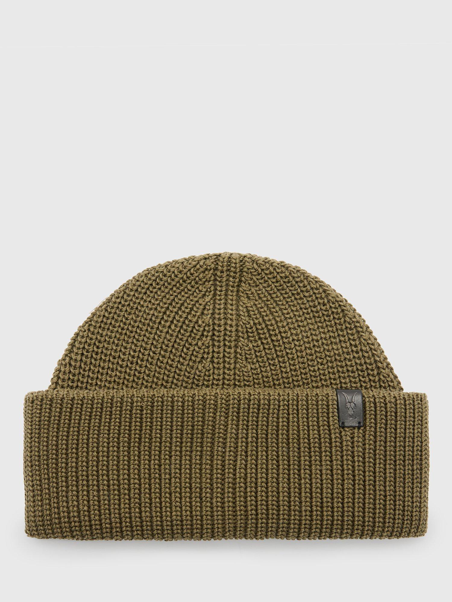 AllSaints West Skull Cap Beanie, Avo Green