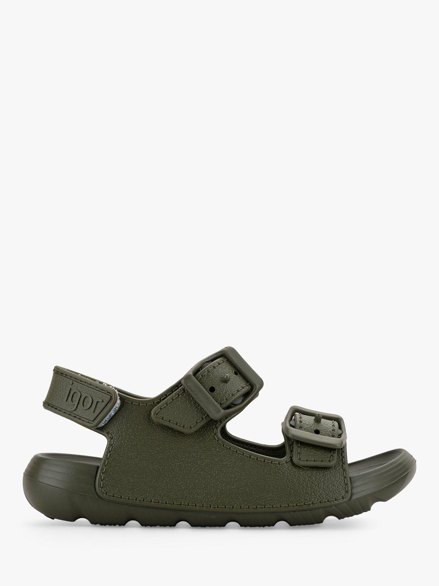 Product image 1 of 4, which shows IGOR Kids' Maui Lightweight Waterproof Sandals, Khaki, EU22