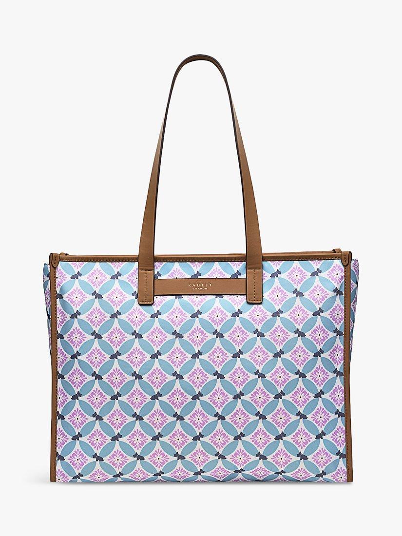 Radley Willow Walk Spring Geometric Shoulder Bag, Chalk/Multi