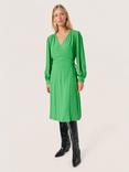 Soaked In Luxury Catina Wrap Dress, Medium Green