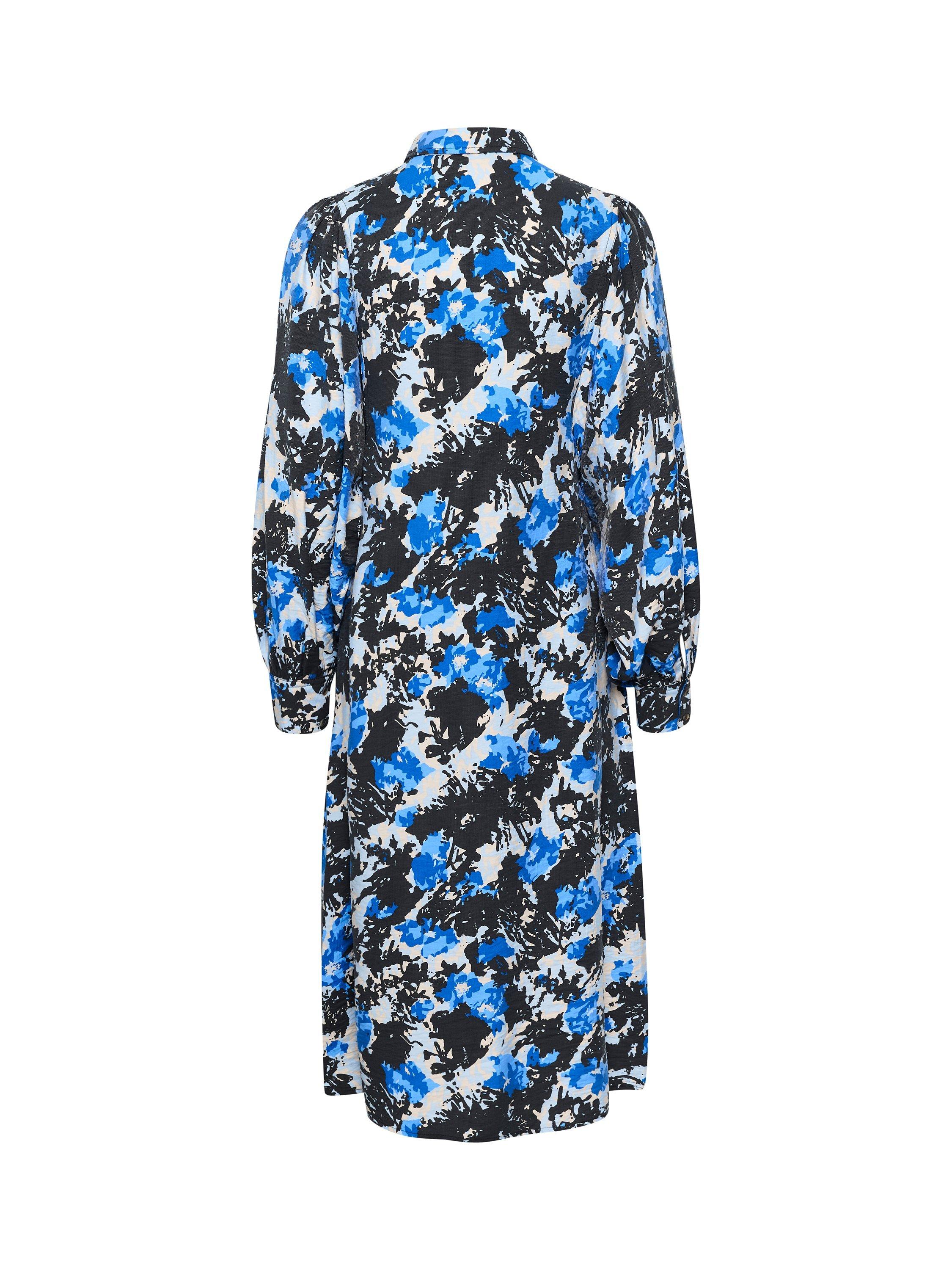 Product image 6 of 6, which shows Soaked In Luxury Nicasia Shirt Dress, Beaucoup Ditzy, XL