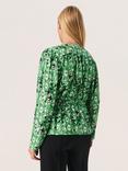 Soaked In Luxury Ina Wrap Blouse, Medium Green Cloud