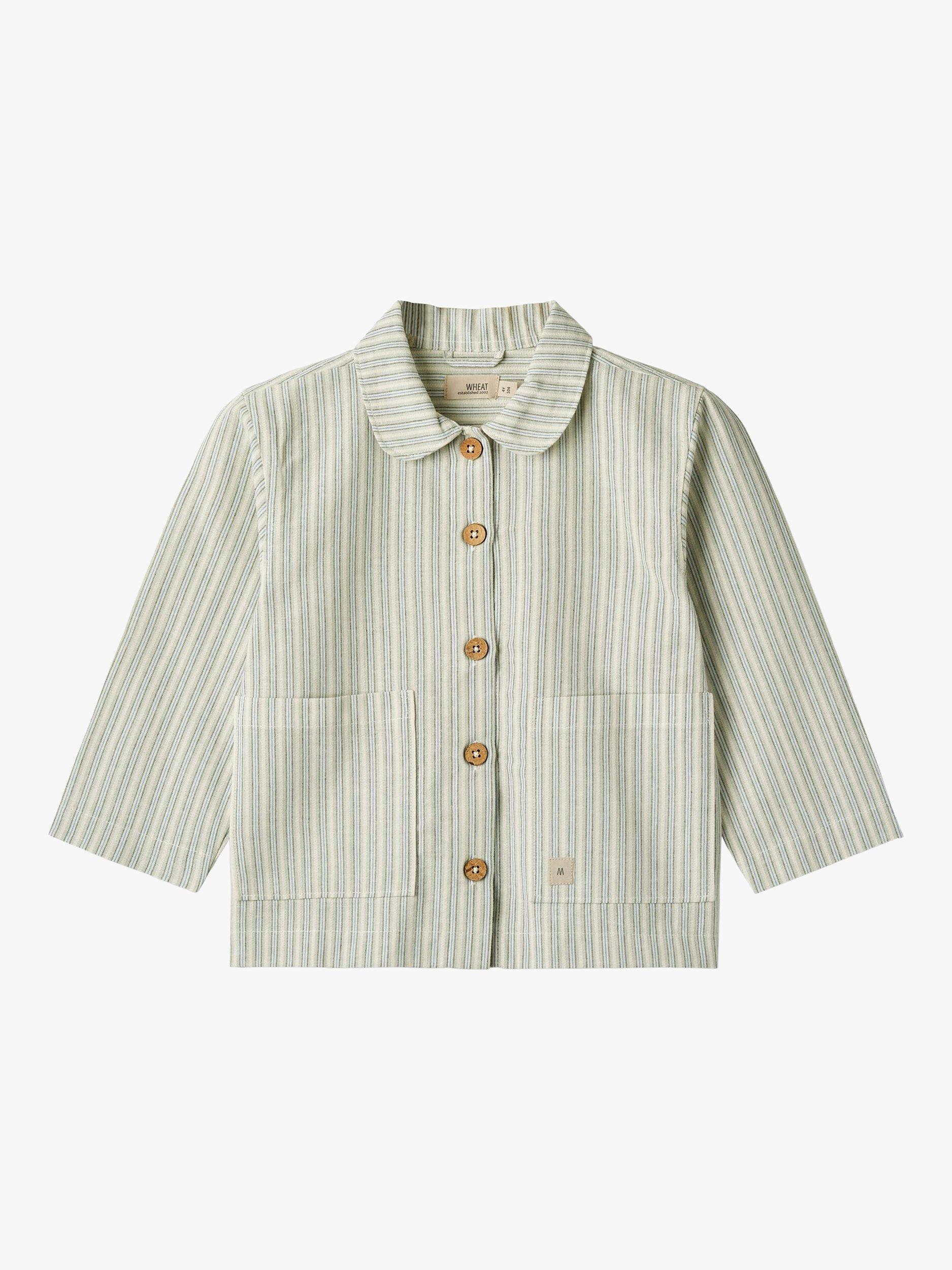 Product image 1 of 5, which shows WHEAT Kids' Ghita Organic Cotton Overshirt, Multi, 8 years