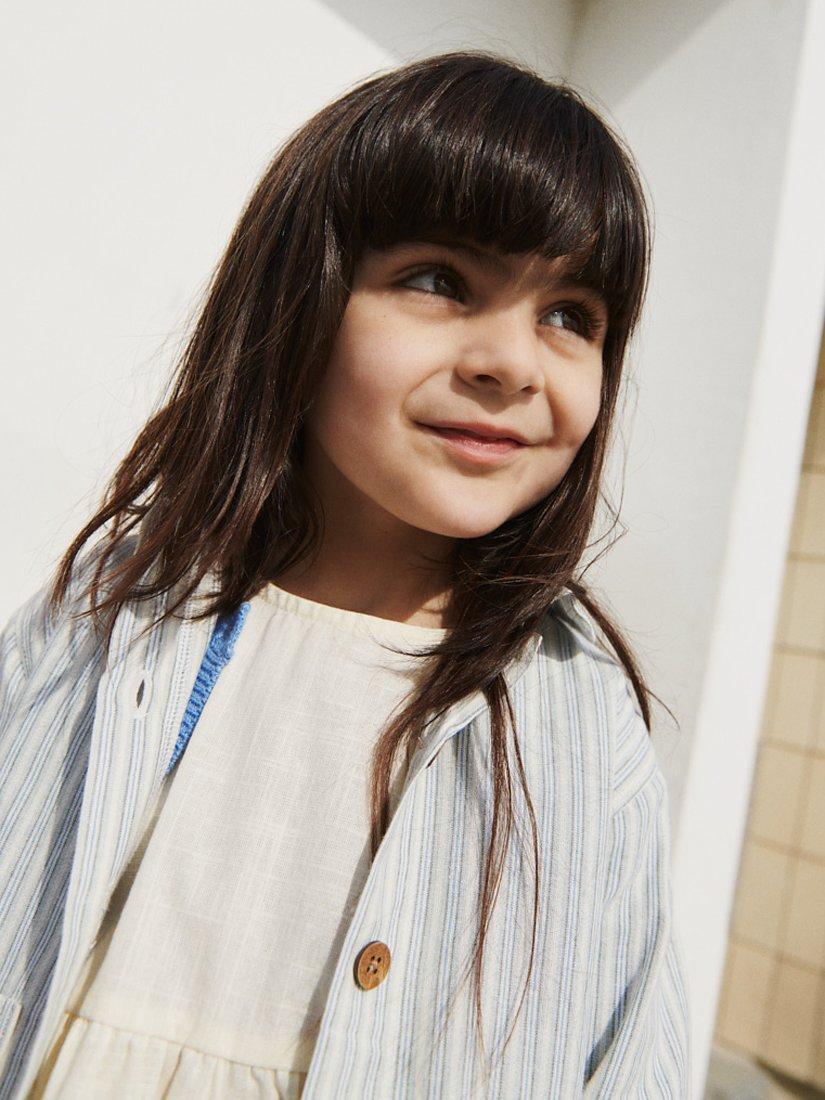 Product image 4 of 5, which shows WHEAT Kids' Ghita Organic Cotton Overshirt, Multi, 8 years