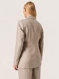 Soaked In Luxury Charvi Notch Lapel Fitted Blazer, Stripe