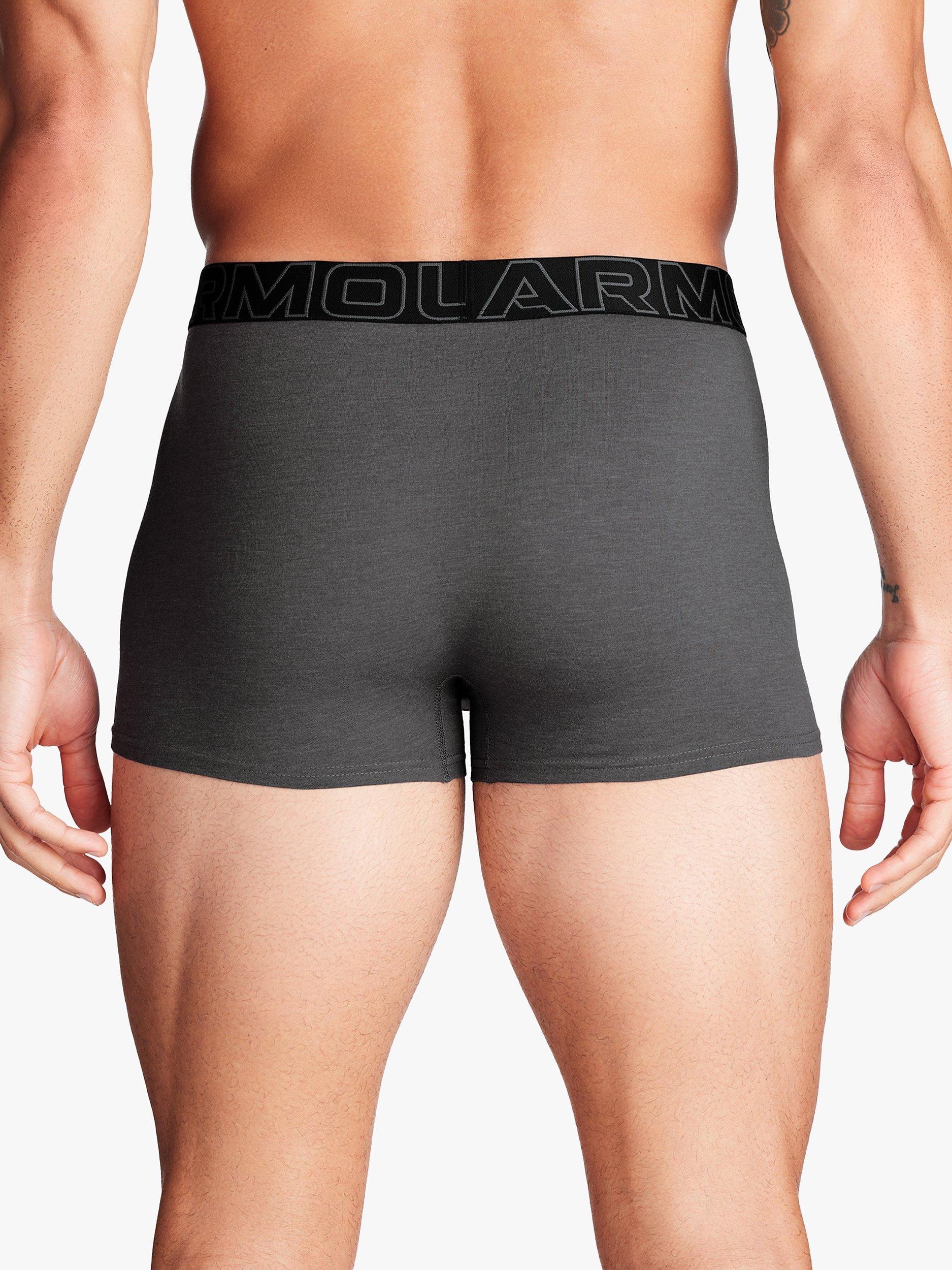 Product image 3 of 3, which shows Under Armour Performance Waistband Boxers, Pack of 3, Black/Red/Grey, S