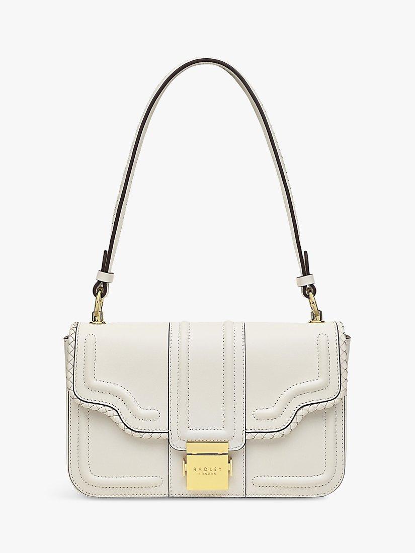 Radley Hanley Close Leather Shoulder Bag, Chalk
