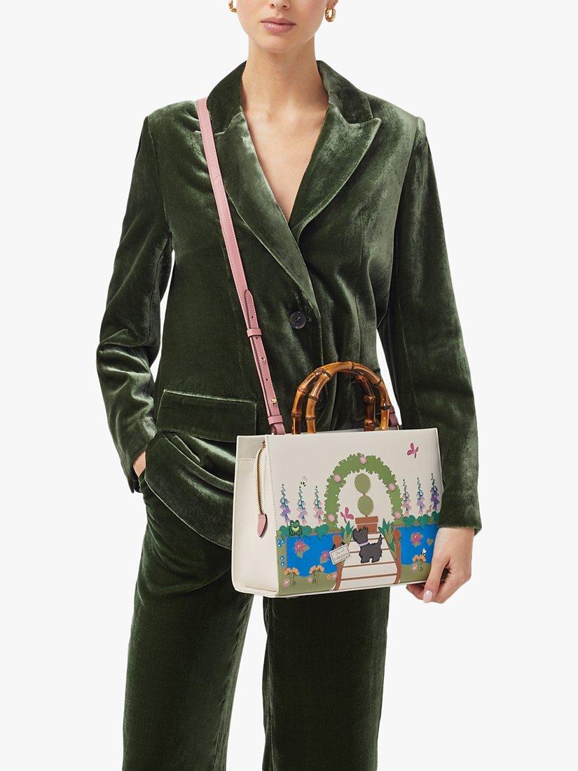 Product image 6 of 6, which shows Radley The Rhs Collection Medium Zip Top Multiway Bag, Chalk/Multi, One Size