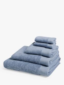 John Lewis Organic Cotton Towels, Pacific