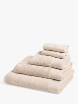 John Lewis Organic Cotton Towels, Putty