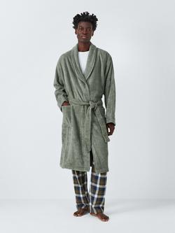 John Lewis Egyptian Cotton Unisex Bath Robe, Rosemary