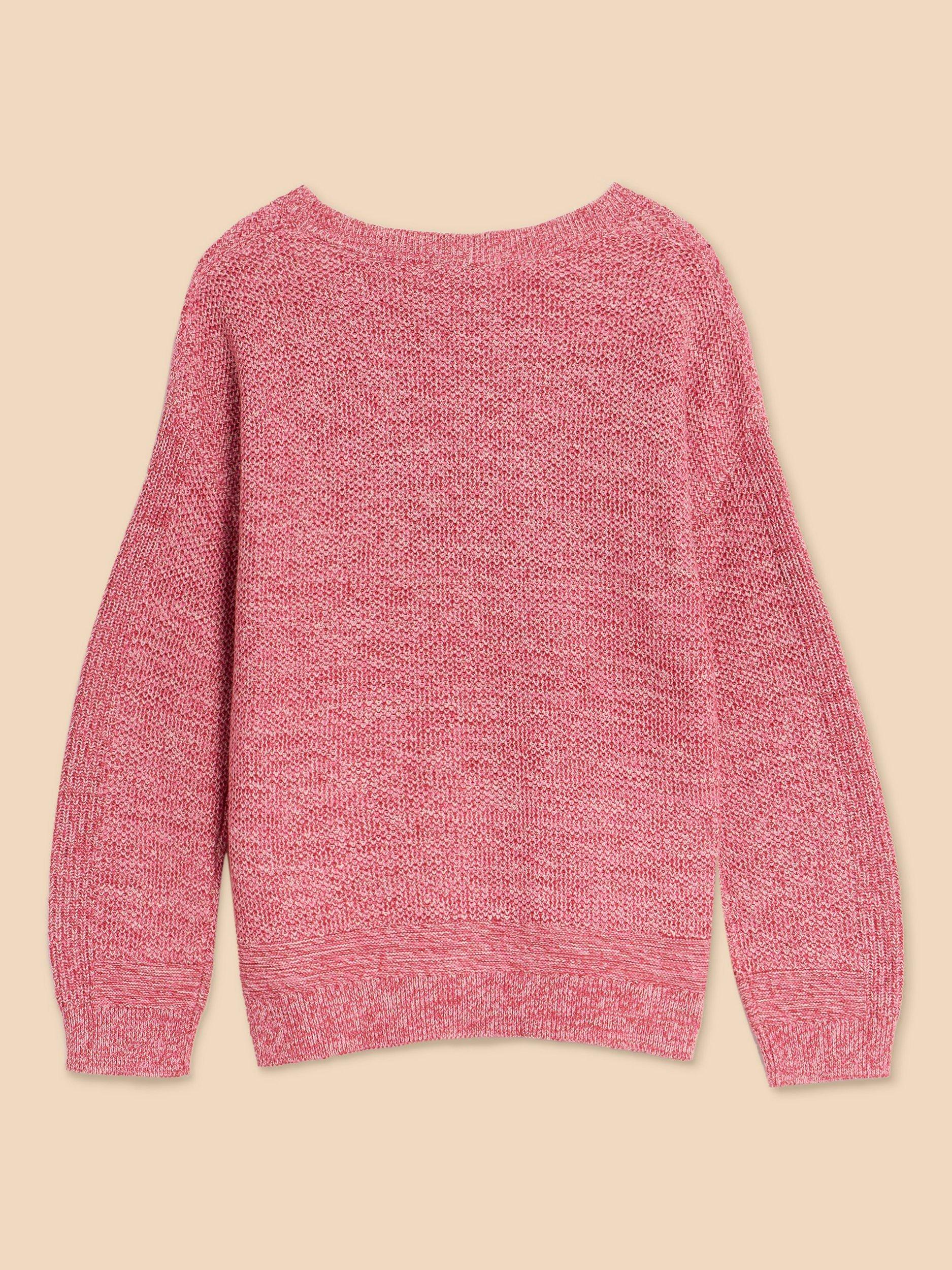 Product image 7 of 7, which shows White Stuff Petite Northbank Organic Cotton Jumper, Pink, 20