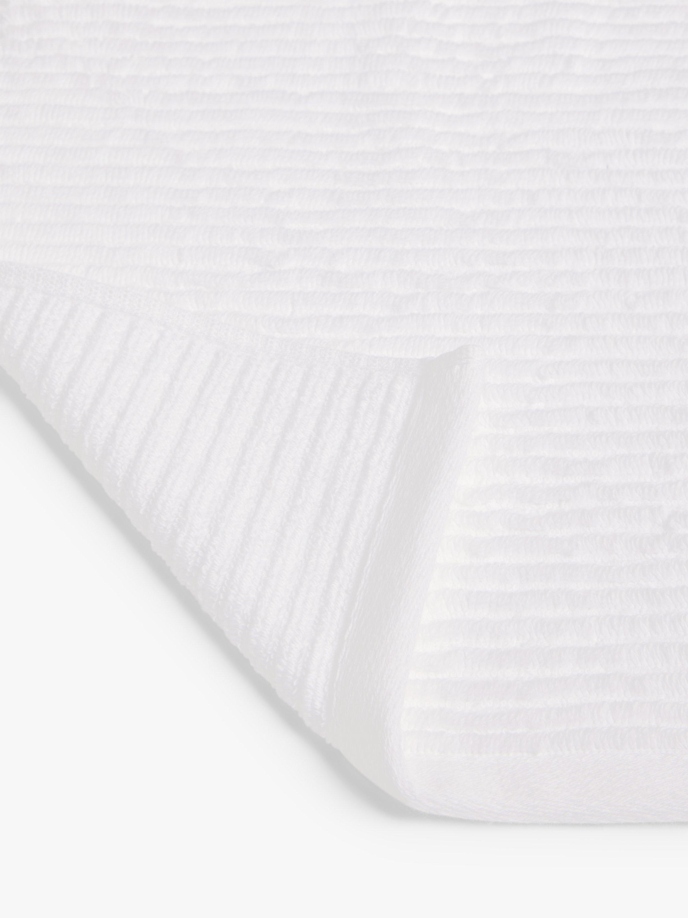 John Lewis Ribbed 3 Ply Cotton Towels