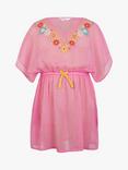 Accessorize Kids' Embroidered Kaftan, Pink