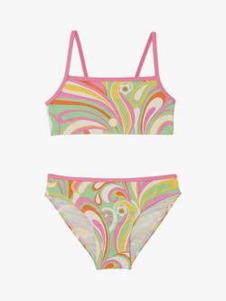 Accessorize Kids' Swirl Bikini Set, Multi, Multi