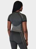 Sweaty Betty Silhouette Sculpt Seamless Short Sleeve Top, Black