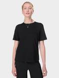 Sweaty Betty Essential Organic Cotton Blend Crew Neck T-Shirt, Black