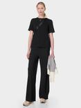 Sweaty Betty Essential Organic Cotton Blend Crew Neck T-Shirt, Black