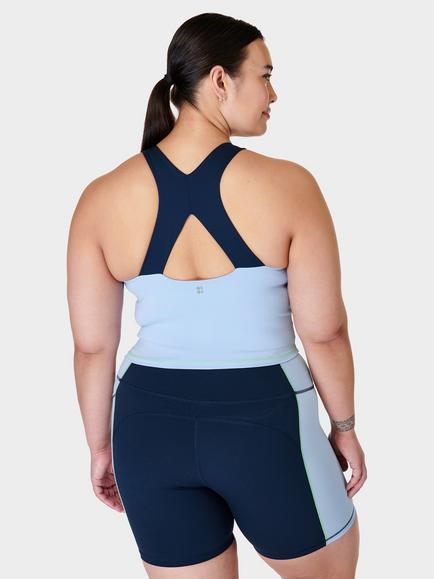 Sweaty Betty Power Racerback Bra Tank - view 2, Breeze Blue