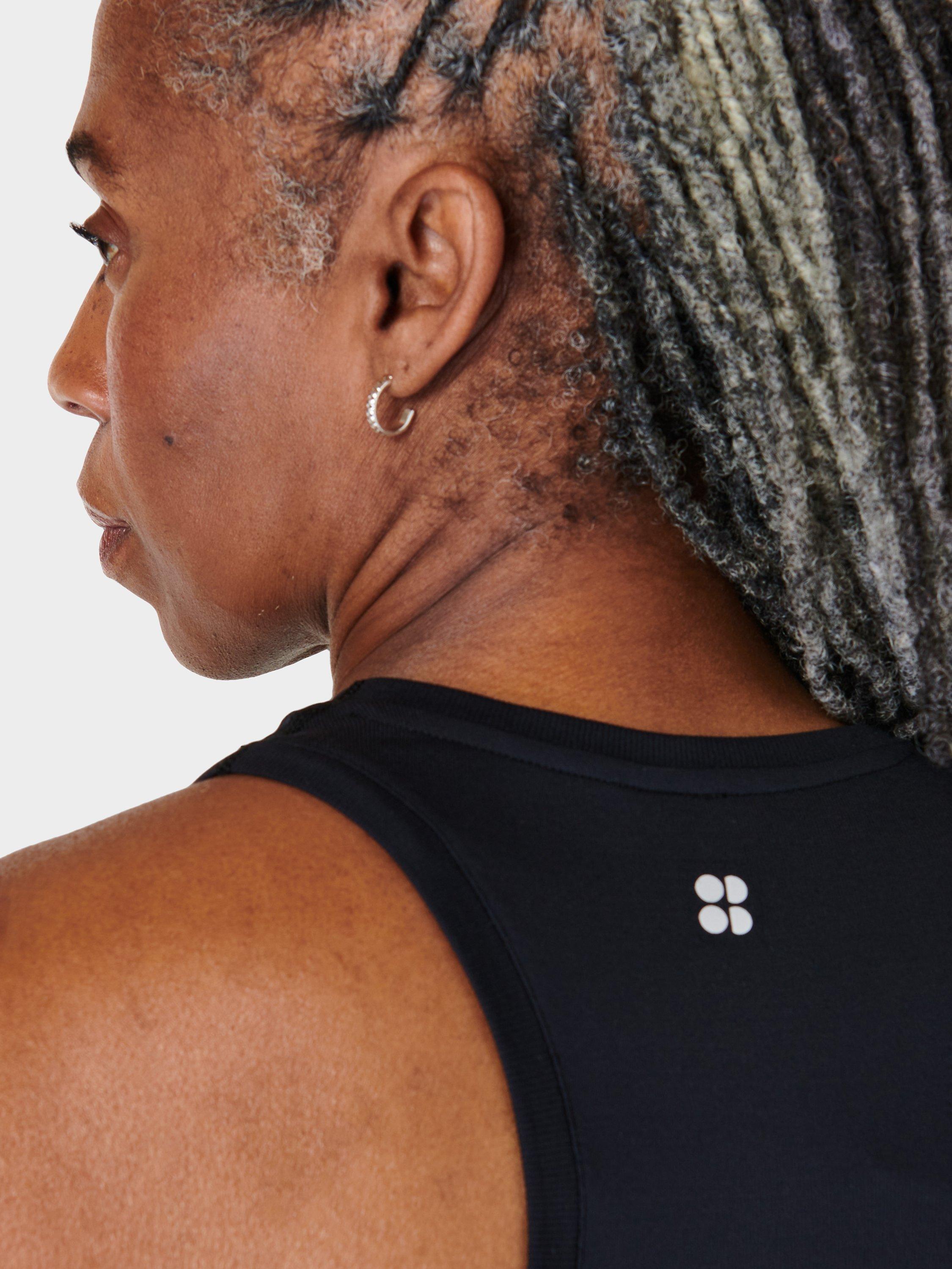 Product image 5 of 5, which shows Sweaty Betty Athlete Seamless Gym Vest, Black, XS-S