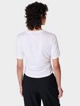 Sweaty Betty Bodice Detail Organic Cotton Blend T-Shirt, White