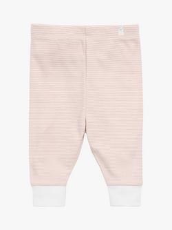 MORI Baby Snoozy Stripe Pyjamas, Pink - view 2, Pink